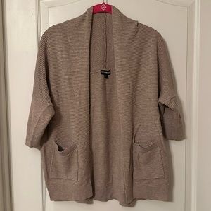 Express Cowl Neck Open Front Sweater